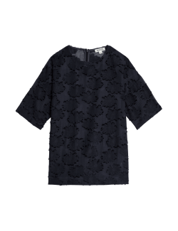 Floral Jacquard T-Shirt