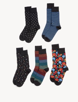 5 párů ponožek v různém...