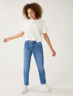 Mom Denim Jeans (6-16 Yrs)