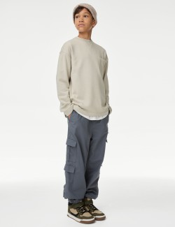 Cotton Rich Cargo Trousers (6-16 Yrs)