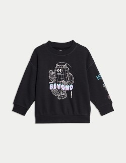 Cotton Rich Monster Sweatshirt (2-8 Yrs)