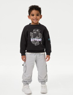 Cotton Rich Monster Sweatshirt (2-8 Yrs)