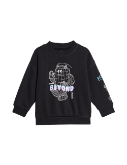 Cotton Rich Monster Sweatshirt (2-8 Yrs)