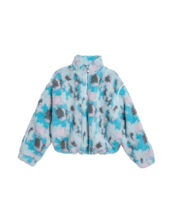 Print Fleece Cropped Top (6-16 Yrs)