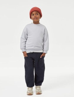 Pure Cotton Waffle Trousers (1-8 Yrs)