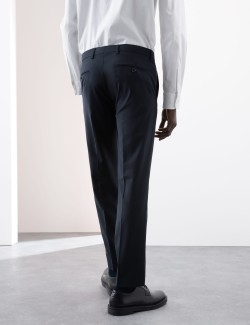 Tailored Fit Wool Blend Trousers