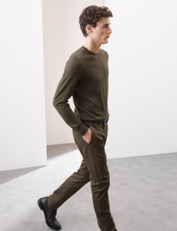 Svetr ke krku z čisté extra jemné vlny merino