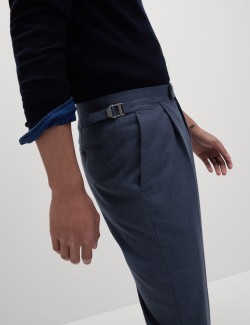 Tailored Fit Twill Trousers