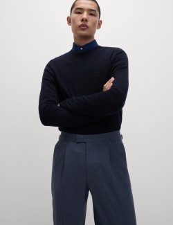 Tailored Fit Twill Trousers