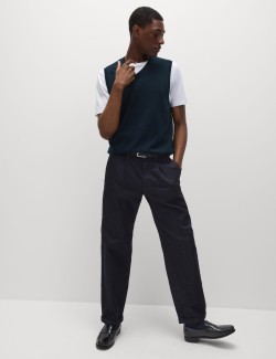 Čistě bavlněný svetr bez rukávů