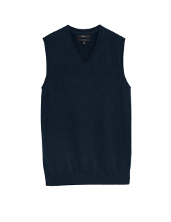 Čistě bavlněný svetr bez rukávů