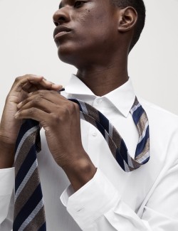 Skinny Fit Non Iron Cotton Blend Shirt