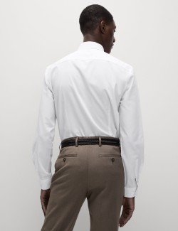 Skinny Fit Non Iron Cotton Blend Shirt