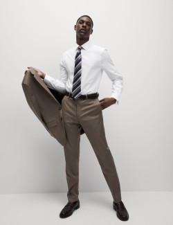 Skinny Fit Non Iron Cotton Blend Shirt