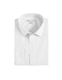 Skinny Fit Non Iron Cotton Blend Shirt