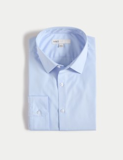 Skinny Fit Non Iron Cotton Blend Shirt