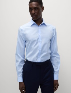 Skinny Fit Non Iron Cotton Blend Shirt