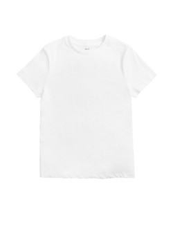 Jednobarevné tričko z čisté bavlny