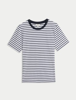 Pure Cotton Striped Everyday Fit T-Shirt