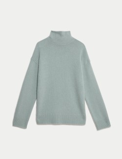 Mohair Blend Funnel Neck Jumper