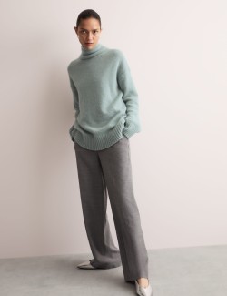 Mohair Blend Funnel Neck Jumper