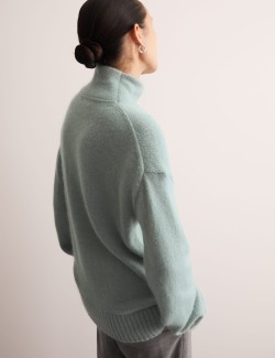 Mohair Blend Funnel Neck Jumper