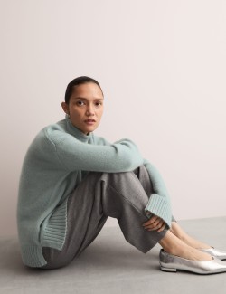 Mohair Blend Funnel Neck Jumper