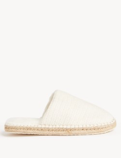 Knitted Mule Slippers