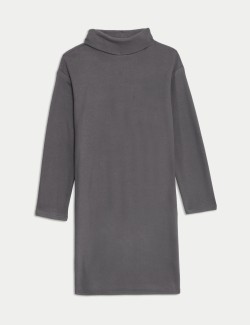 Roll Neck Mini Jumper Dress