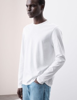 Pure Supima® Cotton Long Sleeve T-Shirt