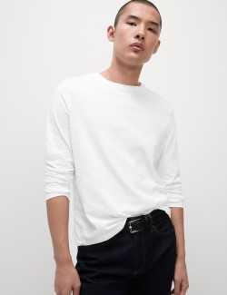 Pure Cotton Long Sleeve T-Shirt