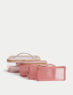 Sada 4 cestovních kosmetických taštiček