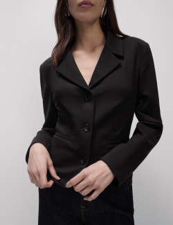 Jersey Single Breasted Blazer Jacket