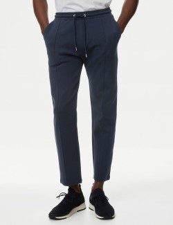 Rovné tepláky Pintuck s vysokým podílem bavlny