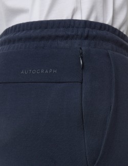 Rovné tepláky Pintuck s vysokým podílem bavlny