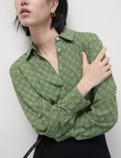 Printed Collared Shirt