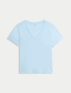 Pure Cotton V-Neck T-Shirt