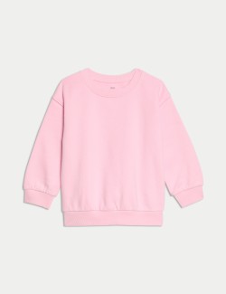 Cotton Rich Plain Sweatshirt (2-8 Yrs)