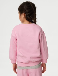 Cotton Rich Plain Sweatshirt (2-8 Yrs)