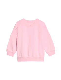 Cotton Rich Plain Sweatshirt (2-8 Yrs)