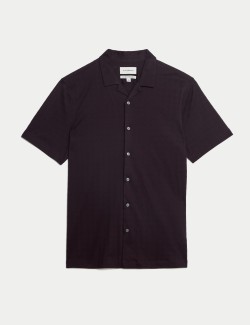 Pure Cotton Cuban Collar Shirt