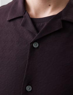 Pure Cotton Cuban Collar Shirt