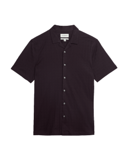 Pure Cotton Cuban Collar Shirt