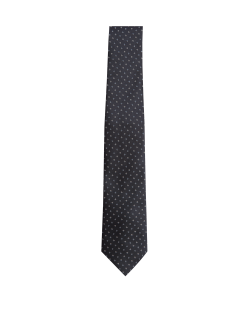 Slim Geometric Pure Silk Tie