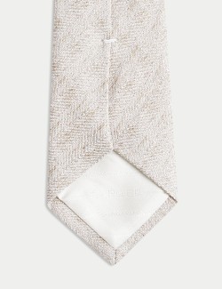 Herringbone Silk Blend Tie
