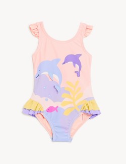 Dolphin Frill Swimsuit (2-8...
