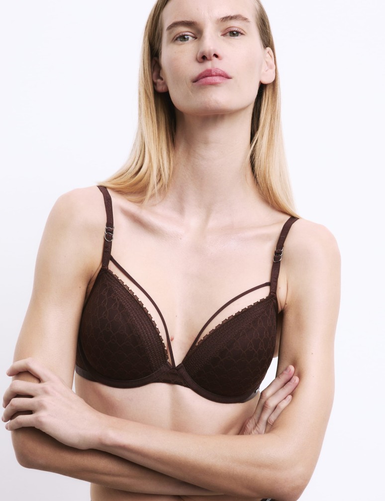 Vienna Lace Wired Plunge Bra (A-E)