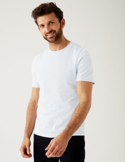 Tričko ke krku z čisté bavlny