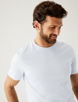 Tričko ke krku z čisté bavlny