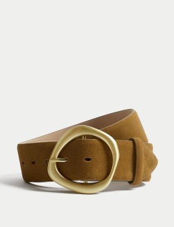 Suede Feature Bucke Jeans Belt